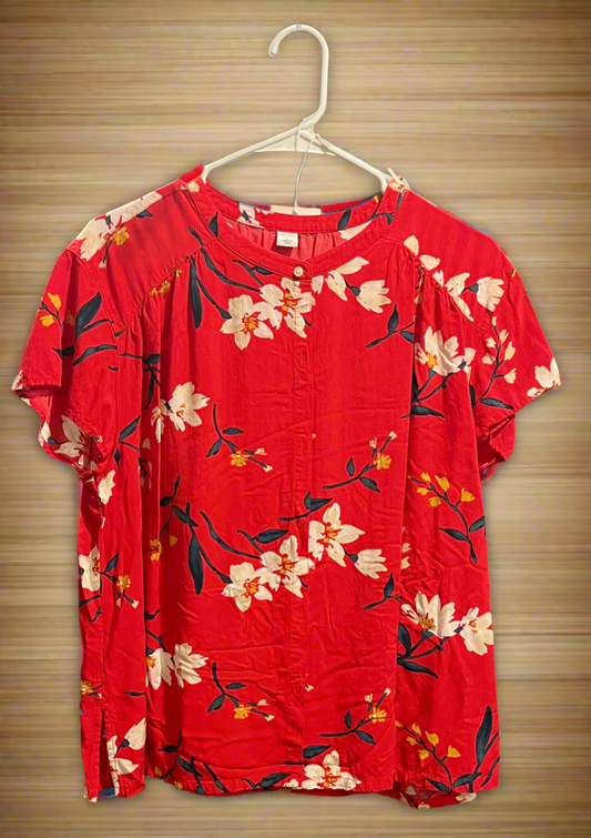 Large Tee - Button Down