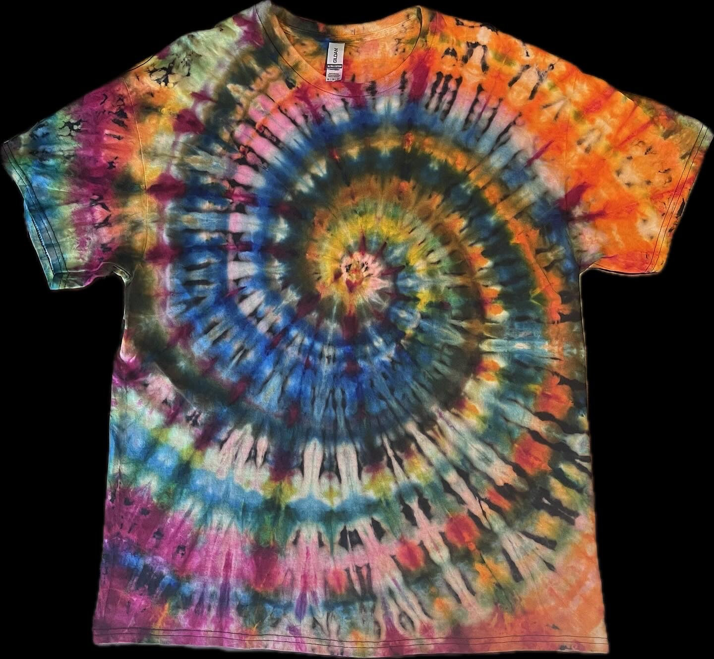 Reverse Spiral Ice Dye - XL